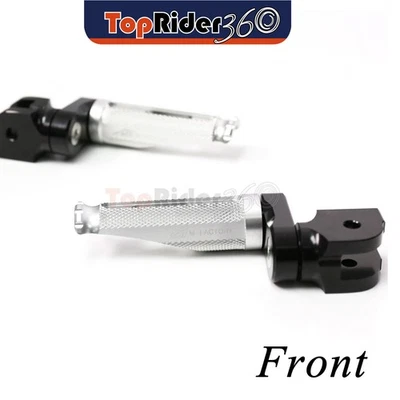 SILVER Front Foot Pegs 25mm Lower Shinobi For Yamaha XJR 1300 SP 04-12 11 10 09 — 第 1/4 张图片