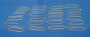 F/G SCALE  1:20.3 BRASS STRAIGHT 18" GRAB IRONS FOR FREIGHT CARS QTY.= 24 - Picture 1 of 2