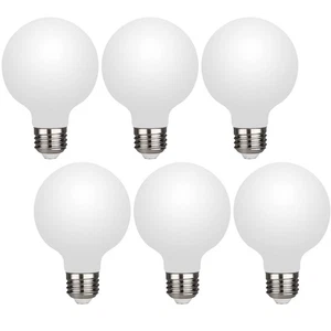 6 Pack G25/G80 Globe LED Bulb, Warm White 2700K Dimmable LED Globe Bulb, 5W E... - Picture 1 of 7