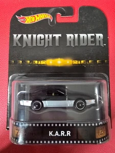 Hot Wheels Retro Entertainment Knight Rider KARR Premium Real Riders K.A.R.R - Picture 1 of 3