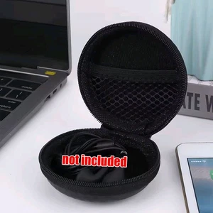 Portable EVA Hearing Aid Case Earphone Storage Case Holder Zipper Bag Box Black - Foto 1 di 9