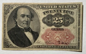 1874-76 Twenty Five Cent Bust of Treasury Secretary Robert J. Walker - Picture 1 of 2