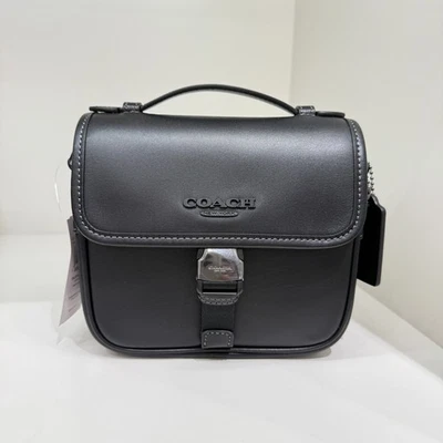 Bolso Bandolera COACH Racer CBG12 Cuero Liso/Gunmetal/Negro Foto 1 de 4