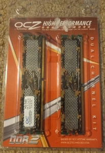 NEW! 2GB Total (2x 1GB) OCZ Dual Channel Special Ops Edition Desktop DDR2 Memory - Picture 1 of 5