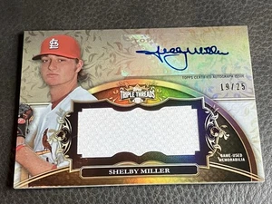 Shelby Miller 2013 Topps Triple Threads Autograph Jersey Rookie # /25 Cardinals - Picture 1 of 2