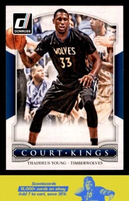 2014-15 Donruss Thaddeus Young Court Kings card #39 Minnesota Timberwolves - Image 1 of 2