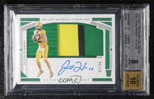 2020 National Treasures Collegiate /99 Justin Herbert #104 BGS 8 Rookie Auto RC
