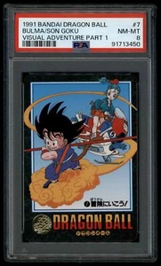 Dragon Ball Japanese Visual Adventure 1 07 7 Bulma Son Goku 1991 PSA 8 91713450 - Picture 1 of 2
