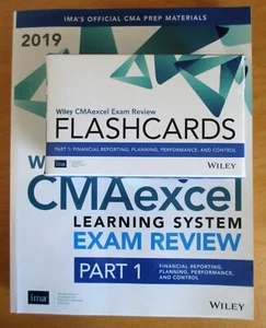 Wiley CMAexcel Learning System Exam Review, 2019 & Flash Cards (Included) Part 1 - Imagen 1 de 6