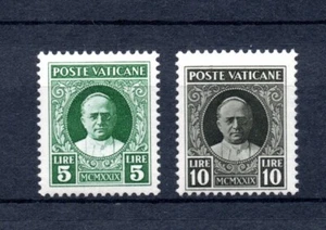 Vatican (Italy) 1929 old pope Pius XI stamps (Michel 12/13) nice MNH - Picture 1 of 2