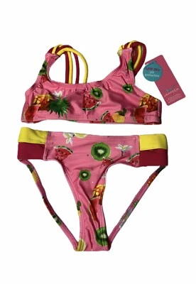 Conjunto de traje de baño de 2 piezas Jantzen para niñas UPF 50+ protección UV talla 5 Foto 1 de 2
