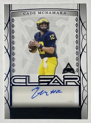 2022 Leaf Trinity - Clear Auto Navy #CA-CMN Cade McNamara /49 Rookie - Image 1 of 2