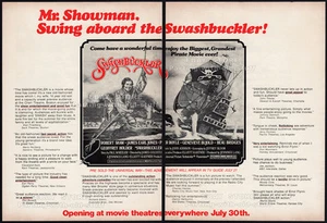 SWASHBUCKLER__Original 1976 impresión comercial AD__promoción de película__ROBERT SHAW_PETER BOYLE - Imagen 1 de 3