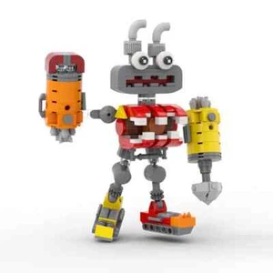 New  Monster Action Figure Building Blocks Set Red Robot Model Bricks Toy No box - Picture 1 of 8