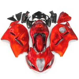 ABS Plastic Bodywork For Suzuki GSXR1300 Hayabusa 1997-2007 Gloss Red Fairings - Picture 1 of 8