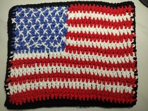 Handmade Flag Hotpad Potholder Double Thick Fourth of July USA - Picture 1 of 2