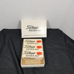 Vintage Titleist Golf Balls 3 Sleeves 9 Balls Old Stock Golf Division XXXXX Out - Picture 1 of 10