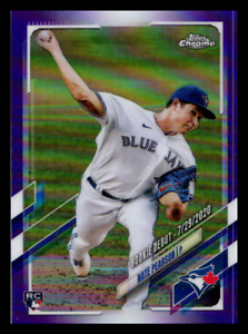 2021 Topps Chrome Update Purple Refractor Nate Pearson Rookie #USC48 Blue Jays