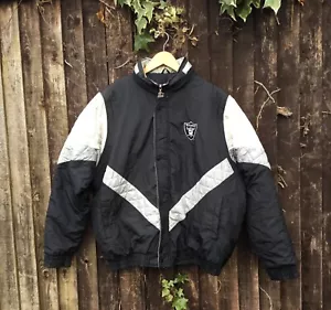 retro- vintage los angeles raiders jacket/coat-nfl-starter-size XL - Picture 1 of 5