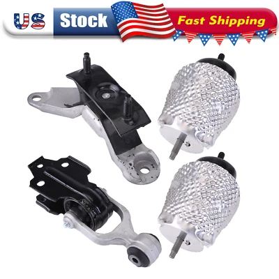 4 X Engine & Trans & Torque Strut Mount For Chevrolet Impala 3.6L 2012-2013 Foto 1 de 4