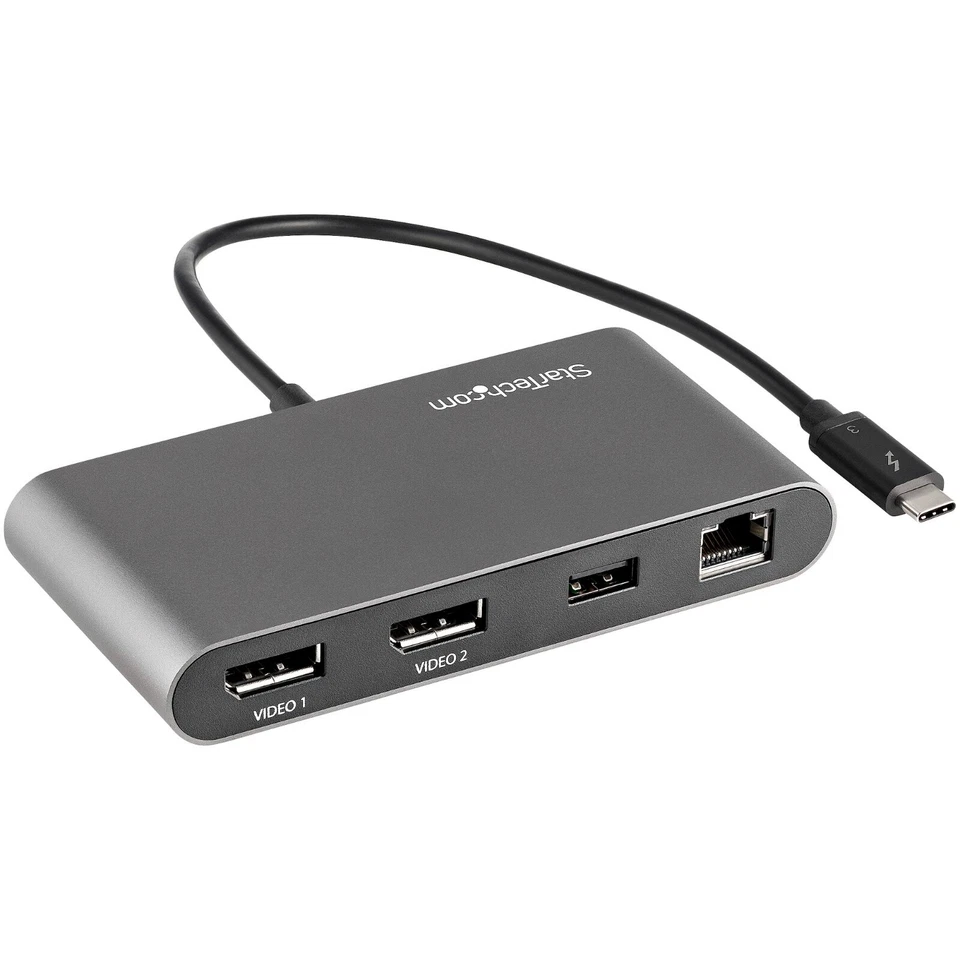StarTech TB3DKM2DP Thunderbolt 3 Dual DisplayPort Mini Docking Station - Image 1 of 1