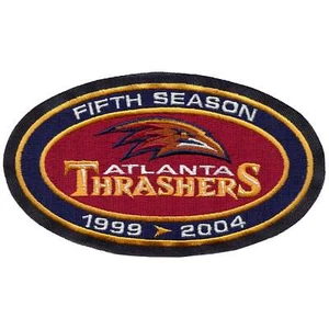 2003-04 Atlanta Thrashers 5th Season Team Anniversary Patch (Blue Ver.) - Picture 1 of 1