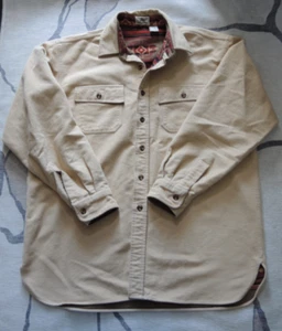 Vtg LL Bean Button Shirt Mens L Aztec Navajo Blanket Lined Chamois Flannel - Picture 1 of 6