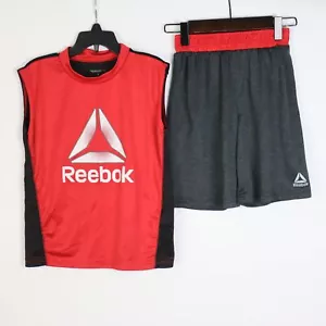 REEBOK Boys CrossFit Sleeveless Shirt Shorts Outfit 6 - Picture 1 of 5