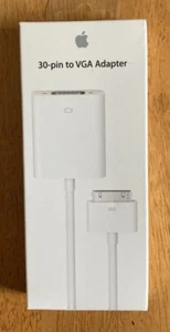 Original Apple 30 Pin to VGA Adapter, MC552AM/B - A1368       (New) - Picture 1 of 3