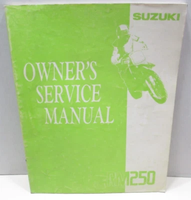1991 91 Suzuki Rm 250 OEM Owner's Service Manual 99011-28C52-03A - Image 1 of 4
