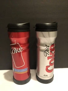 Coke Royal Caribbean & Diet Coke Princess Cruises Travel Mug Water Bottle 8” - Picture 1 of 12