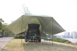 Portable Waterproof Car Rear Gazebo Tent Large SUV Awning Sun Shelter Canopy - Picture 1 of 8