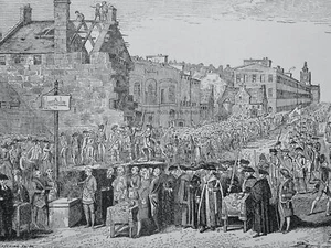 Edinburgh FOUNDATION STONE OF NEW UNIVERSITY 1789 Original Victorian Print c1881 - Picture 1 of 2