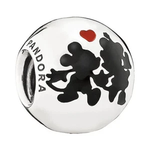 Nuevo Auténtico Pandora Charm Minnie & Mickey Forever 791700ENMX - Imagen 1 de 1