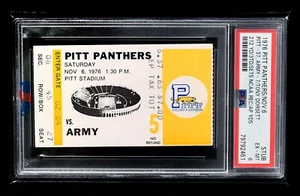 1976 Tony Dorsett breaks NCAA AP Yards Record - Pitt ticket stub - PSA 6! - Picture 1 of 2