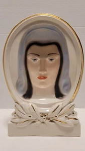 Vintage Wonder Art Inc Virgin Mary Concave Face Eyes Follow You Ceramic Rare  - Picture 1 of 14