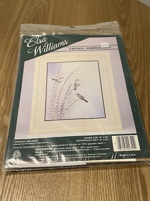 Kit Punto de Cruz Contado Elsa Williams - Sauces Tranquilos Hecho en EE. UU. Foto 1 de 2