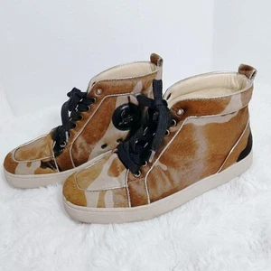 Christian Louboutin RANTUS ORLATO FLAT PONY CAMOUFLAGE/CALF EU Size 39 Japan!!!! - Picture 1 of 11