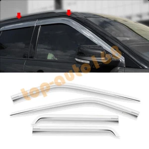 For Ford Explorer 2011-2019 silver Window Visor Vent Sun Shade Rain Guard TRIM - Picture 1 of 12