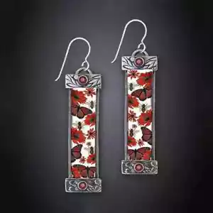 925 Silver Dangle Drop Earrings Ear Hook Cubic Zirconia Women Wedding Jewelry - Picture 1 of 1