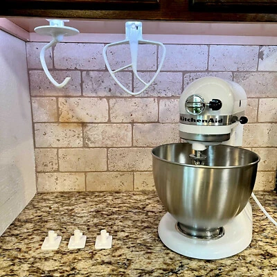 Paquete de 4 soportes organizadores para batidora de ayuda de cocina - Hecho en EE. UU. Foto 1 de 4