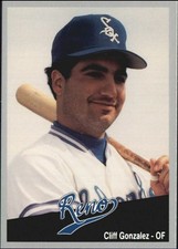 1991 Reno Silver Sox Cal League Cards #12 Cliff Gonzalez