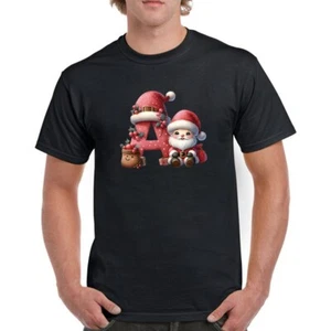 Letrero de Navidad Regalos Camiseta Unisex Manga Corta Eslogan Para hombres Prendas para el torso Niño Camiseta - Imagen 1 de 30