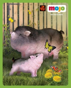 Maceta Vientre Cerdo y Lechón Mascota Granja Animal Juguete Modelo Figuras Mojo Pastel Toppers - Imagen 1 de 3
