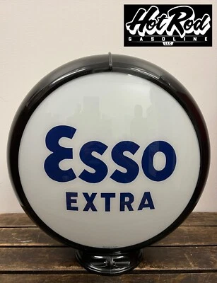ESSO EXTRA Reproduction 13.5" Gas Pump Globe - (Black Body) - Image 1 of 3