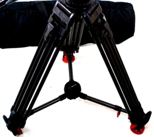 SACHTLER TRIPOD SYST CARBON FIBER 5386 MID-SPREADER 7007 7004 BAG SERVICED 88Lbs - Picture 1 of 7