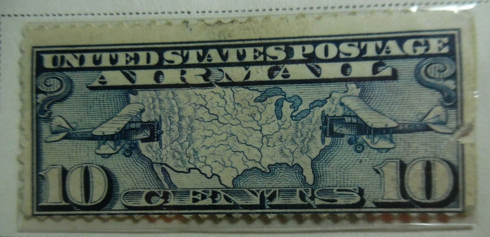 United States Postage Airmail 10 Cents Stamp MNH 1926-27 StampBook1-1 - Image 1 of 1