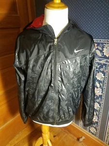 Vintage Nike Air Max 360 Hooded Zip Up Wind Regen Jacke Herren Gr. Large Schwarz - Bild 1 von 6