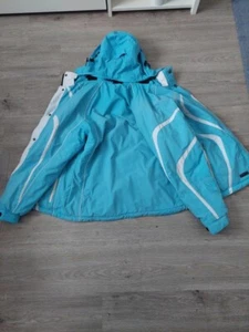 Damen Skijacke Größe 40, gebraucht, türkis-weiß - Bild 1 von 6