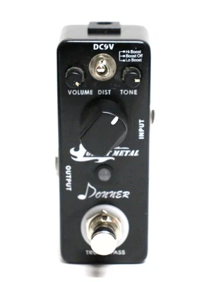 Donner Giant Metal Distortion Pedal For Electric Guitar 300 Series pedal - Image 1 of 4